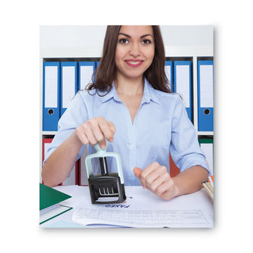 COSCO 2000PLUS® Model S 360 Two-color Message Dater, 1.75 X 1, "faxed," Self-inking, Blue-red freeshipping - TVN Wholesale